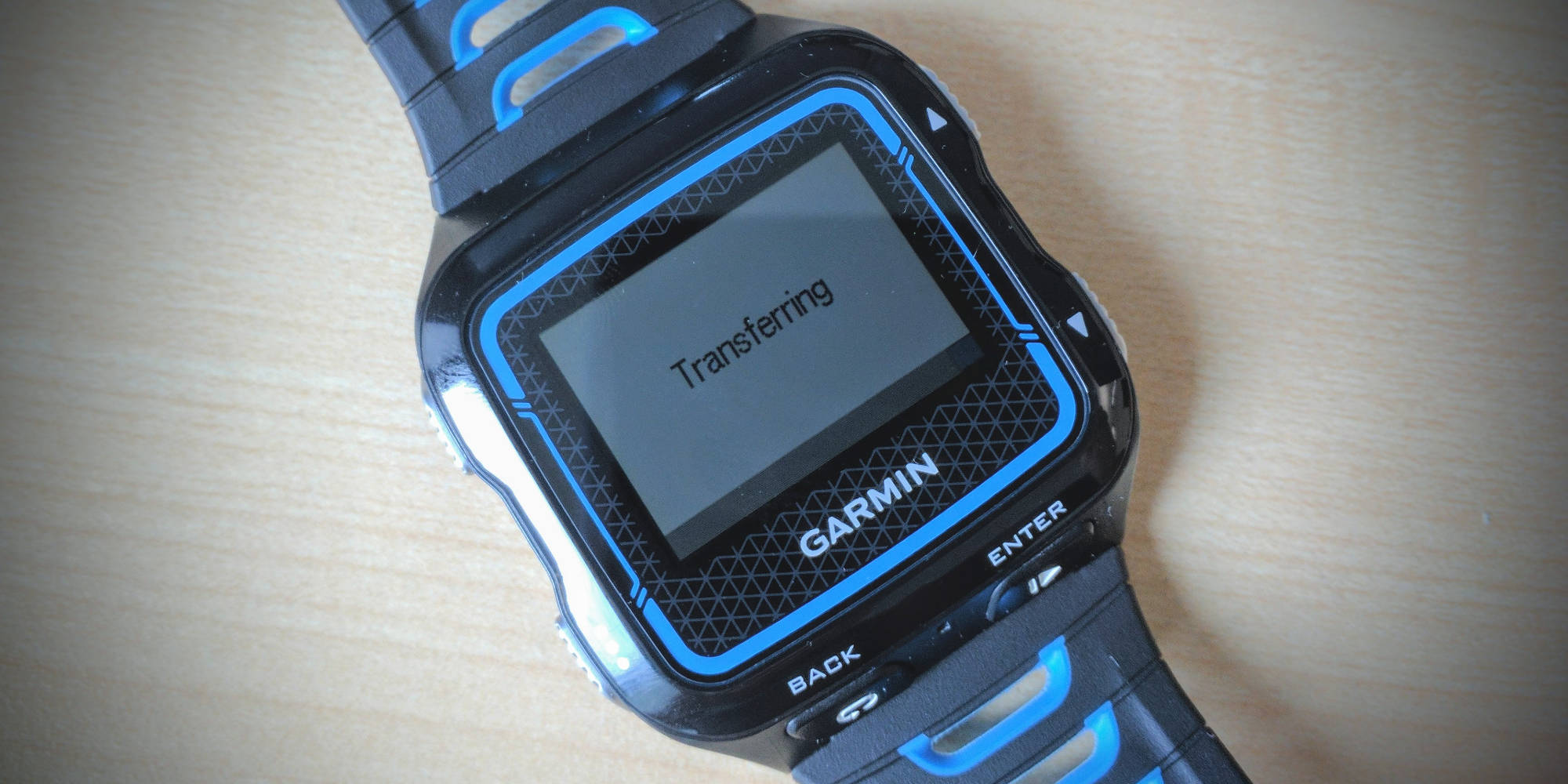 Garmin smartwatch downloading new firmware