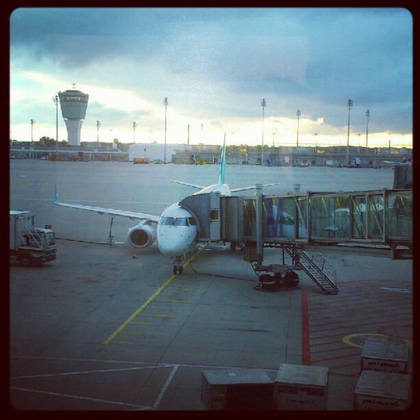 Früh Morgen im Flughafen München