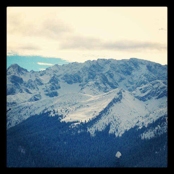 Perfect weather for skiing