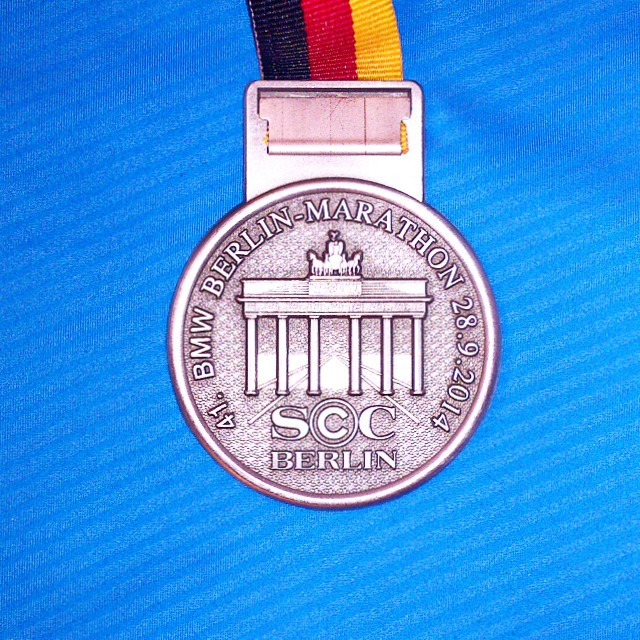 Finished Berlin Marathon in 3:33:04 and improved my personal best by 12 minutes.