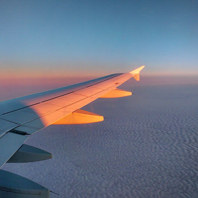 Love sunsets and sunrises above the clouds.