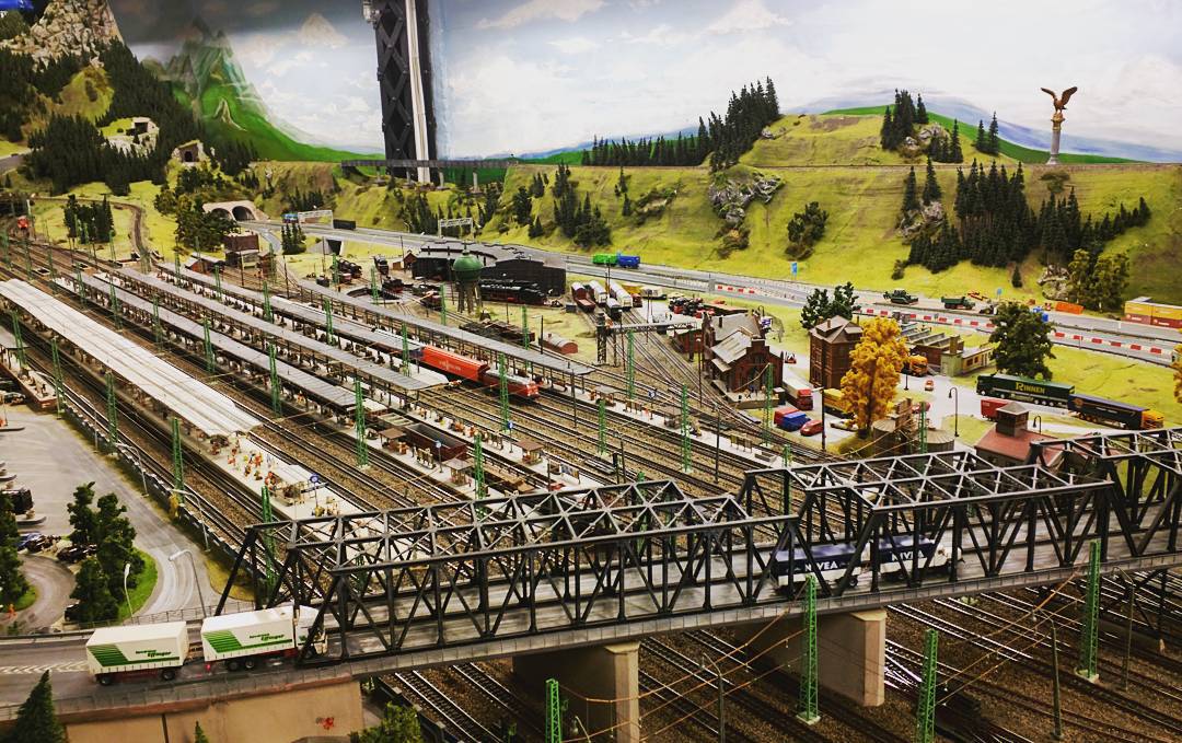 With more than 15 kilometers tracks this is the largest model railroad in the world.