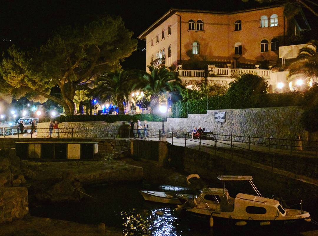 7. Lungomare walk in Opatija is calm and peaceful at night. #30daysofseptember16
